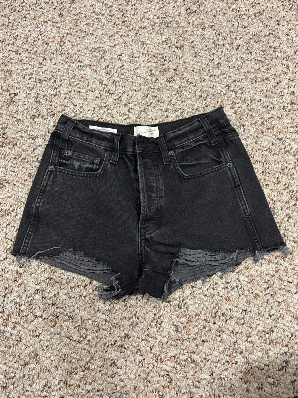 Women’s Universal Thread Black Cut-Off Denim Shorts